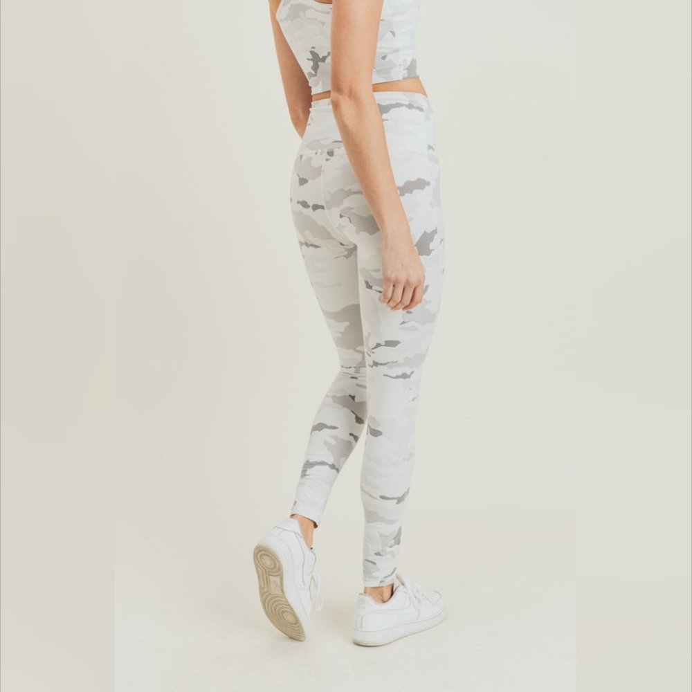 Snow Camo Highwaist Leggings - Picture 4 of 5